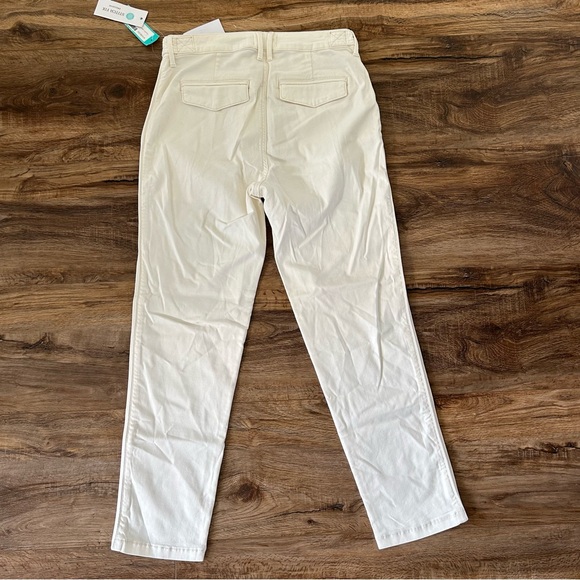 PISTOLA High Rise Cropped Straight Leg Utility Pant in Ecru White Size 29 NWT - Picture 10 of 14